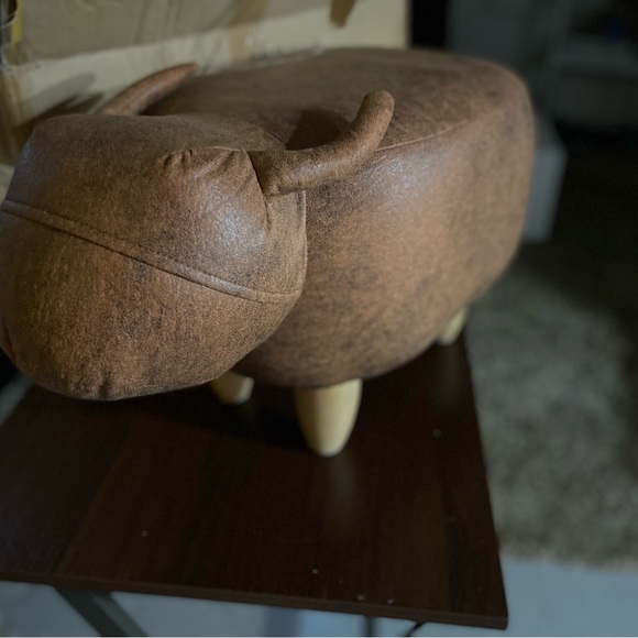 Joshua Steinberg safari ottoman - Picture 5 of 7